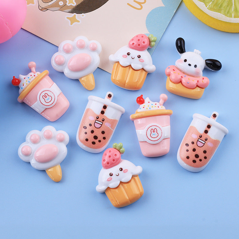 Milk Tea Cake Charm