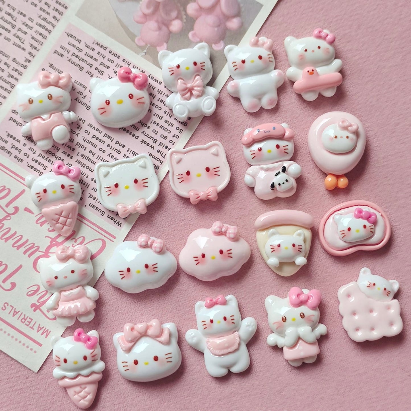 Kitty cute resin cartoon