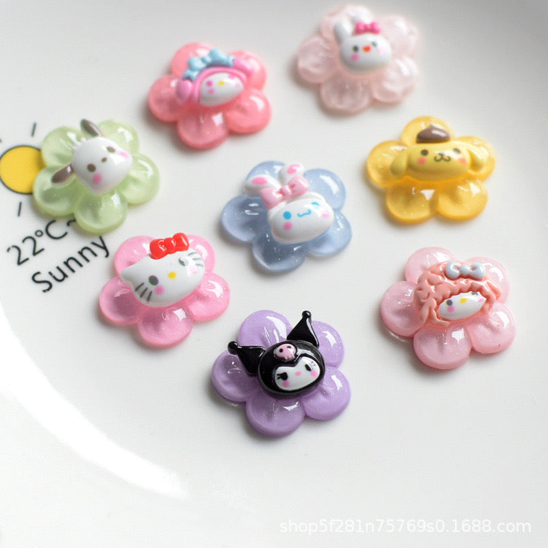 Flower Sanrio resin cartoon charm