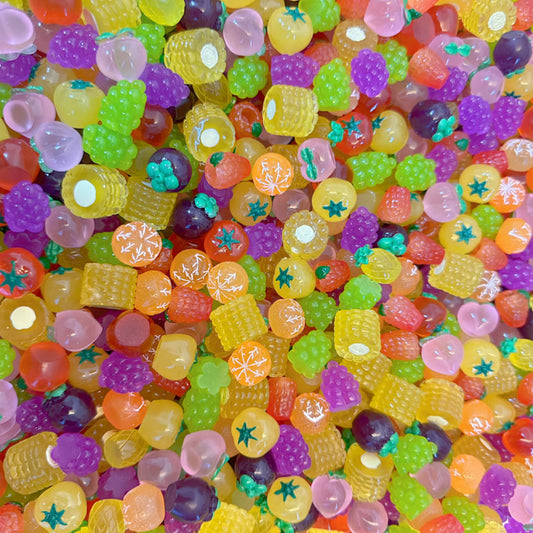 Glow-in-the-dark fruit and vegetable