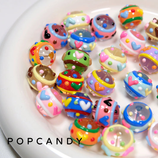 Little Monster Hand Painted Beads