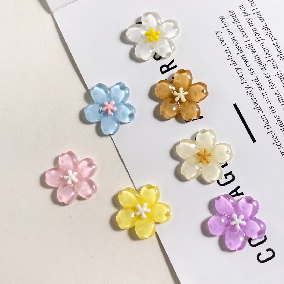 Flower resin accessories