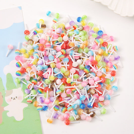 Mini lollipop resin accessories