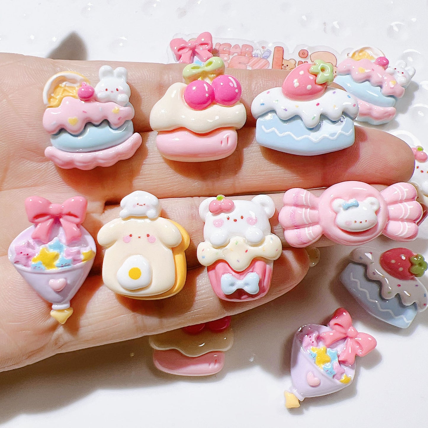 Food resin charm