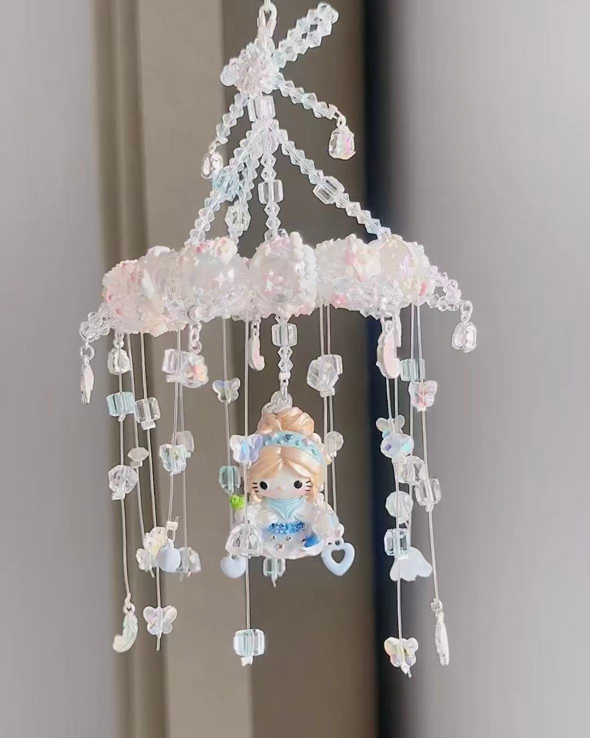 Hand-painted bead handmade wind chime (multiple styles)