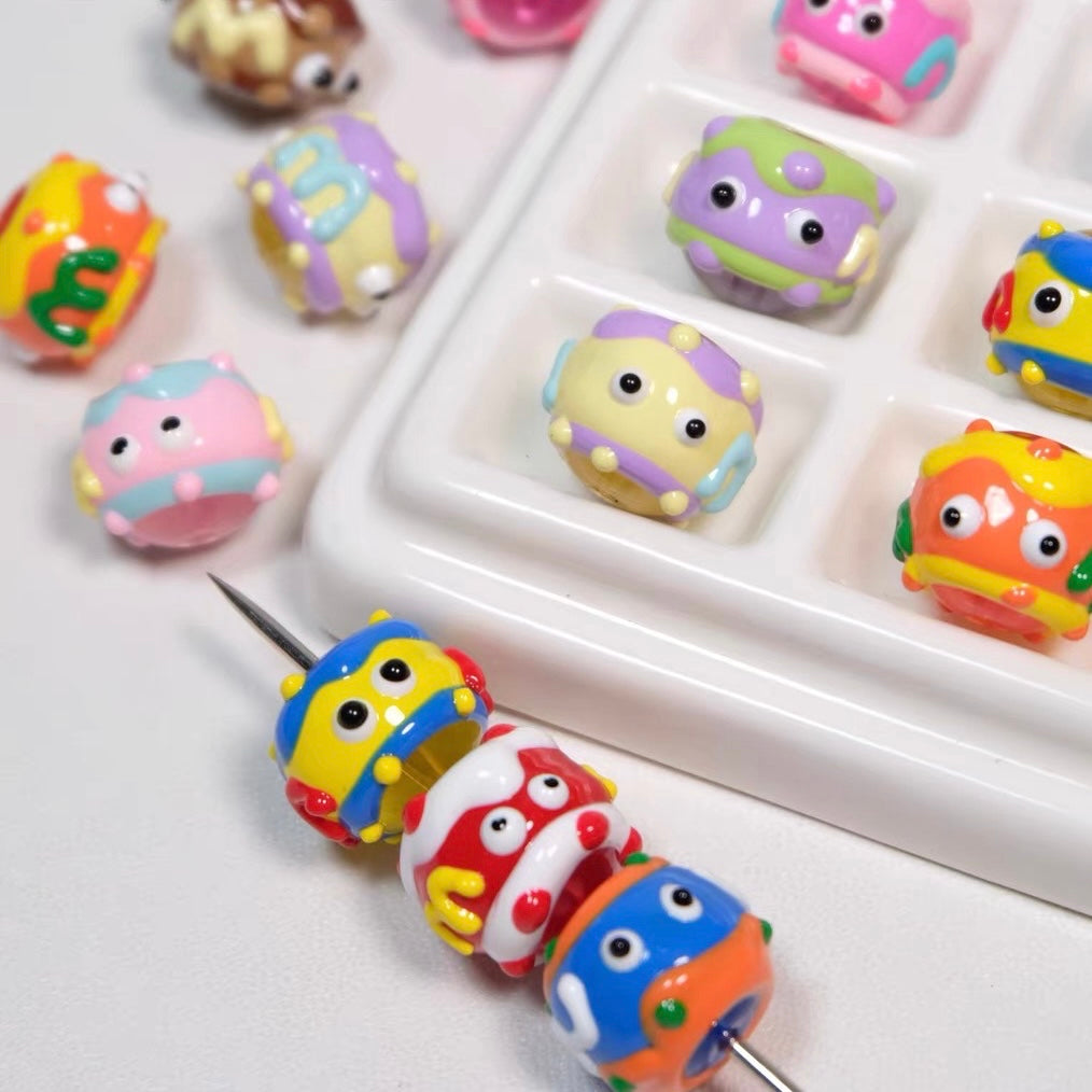 Little Monster Hand Painted
Beads