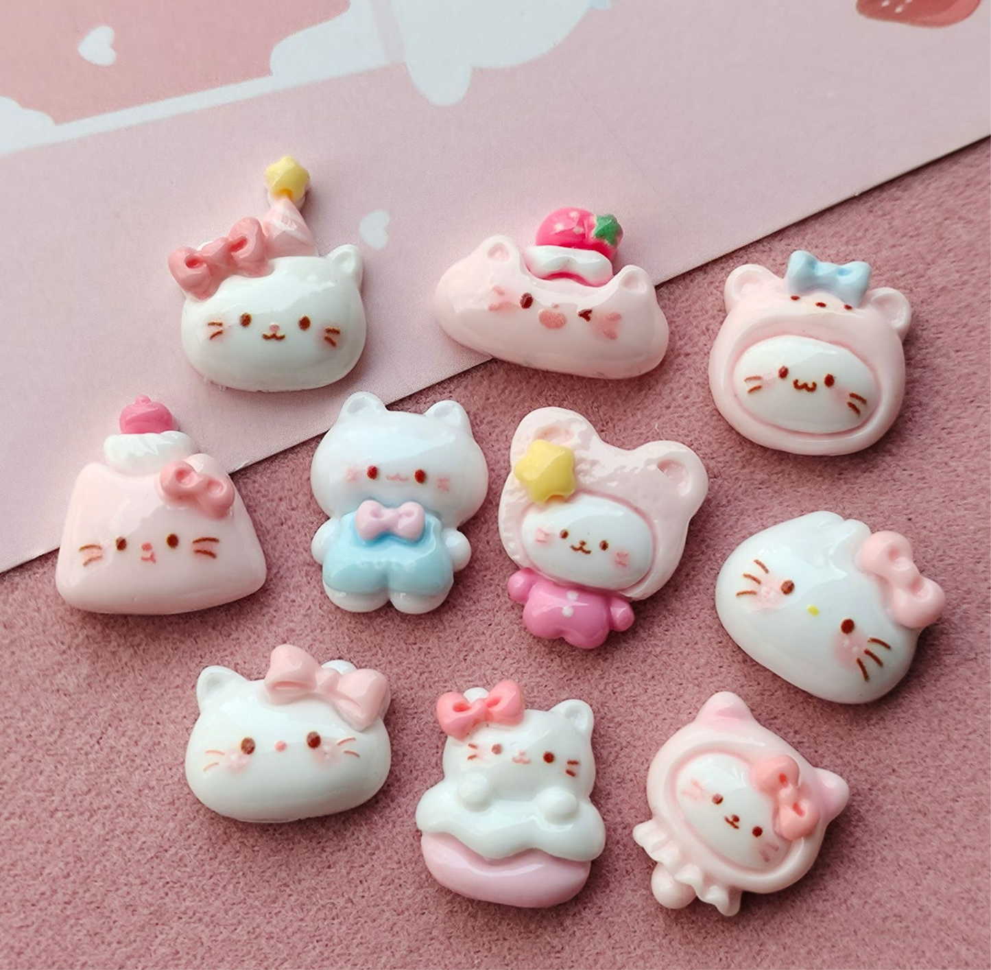 Kitty cute resin cartoon