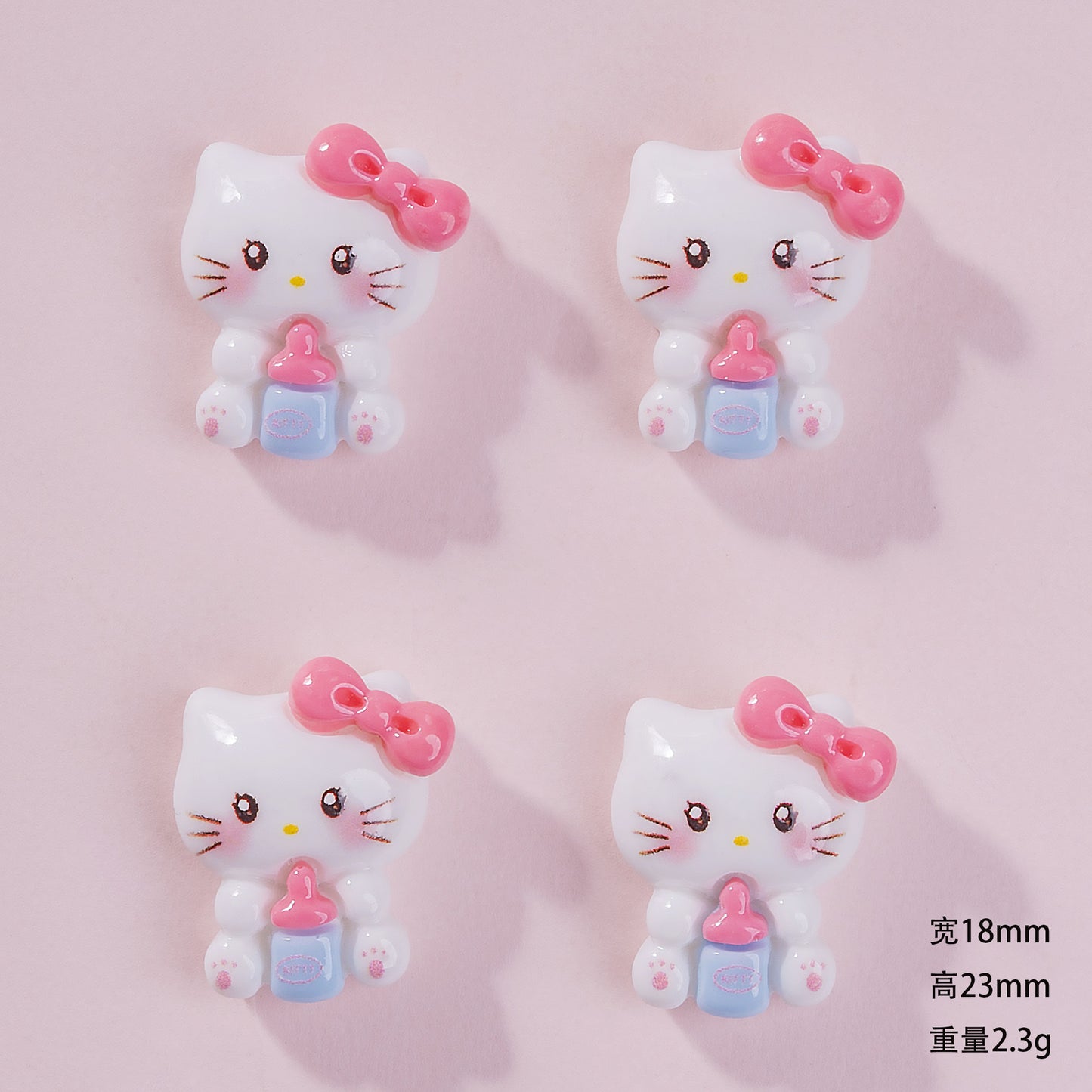 Kitty dessert resin cartoon charm