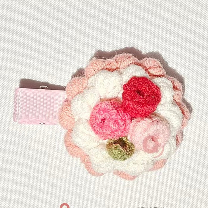 Knitted handcrafted hairpins