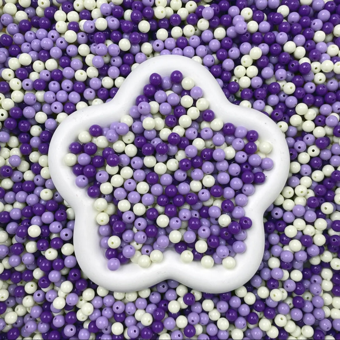 Purple grape-colored beads