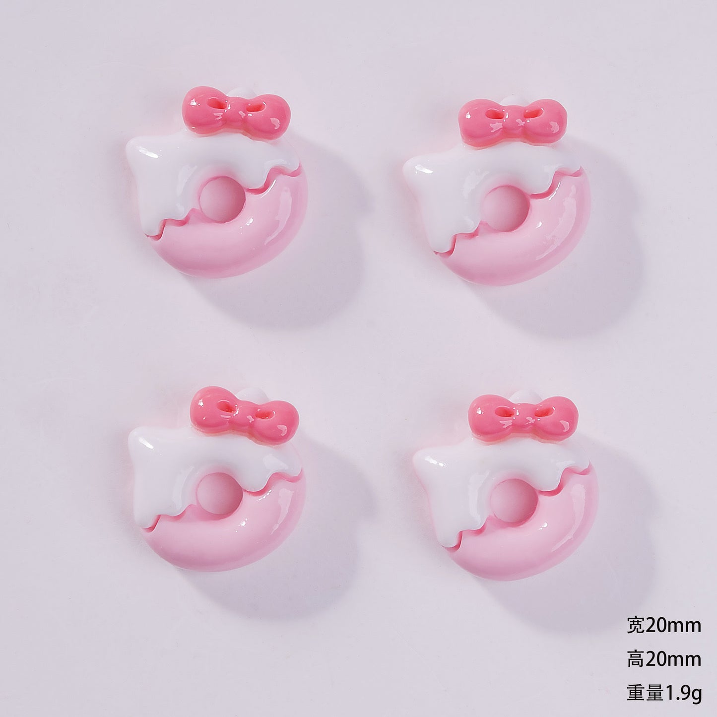 Kitty dessert resin cartoon charm