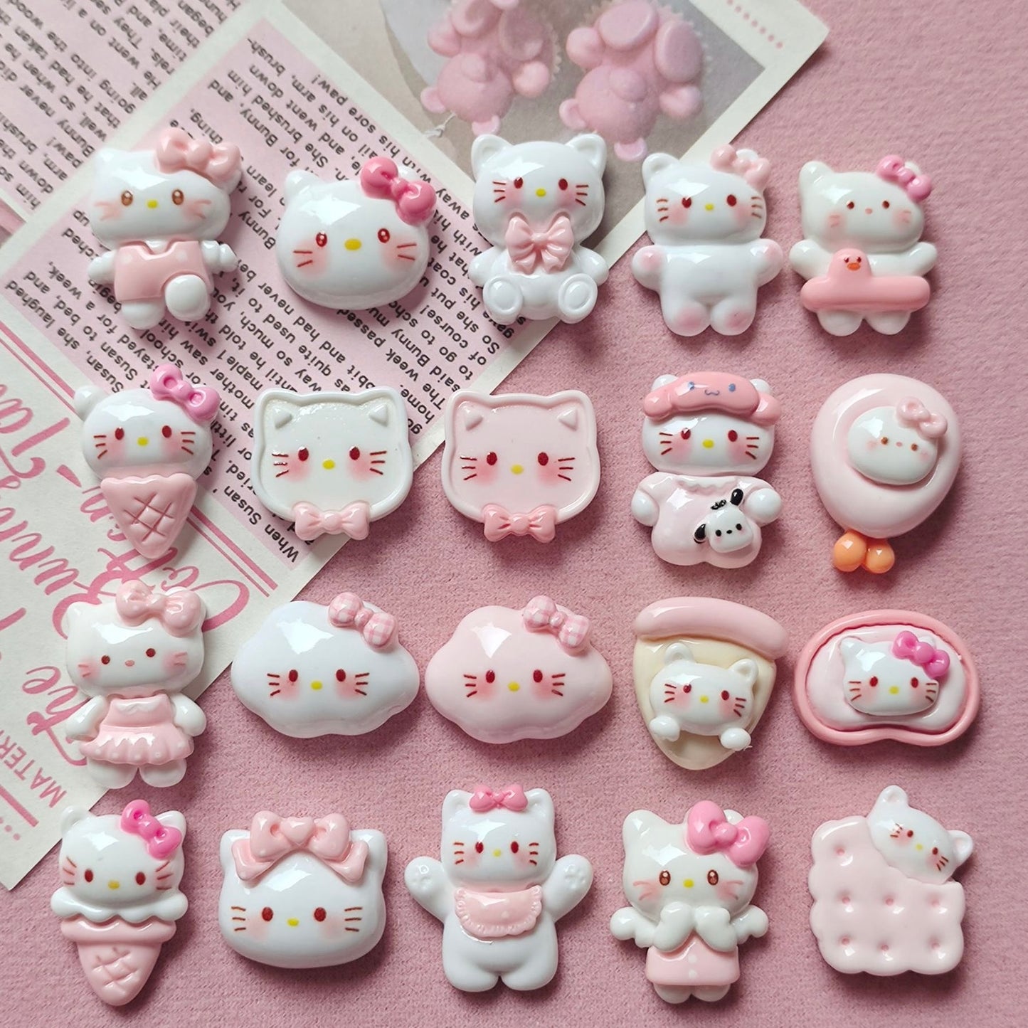 Kitty cute resin cartoon