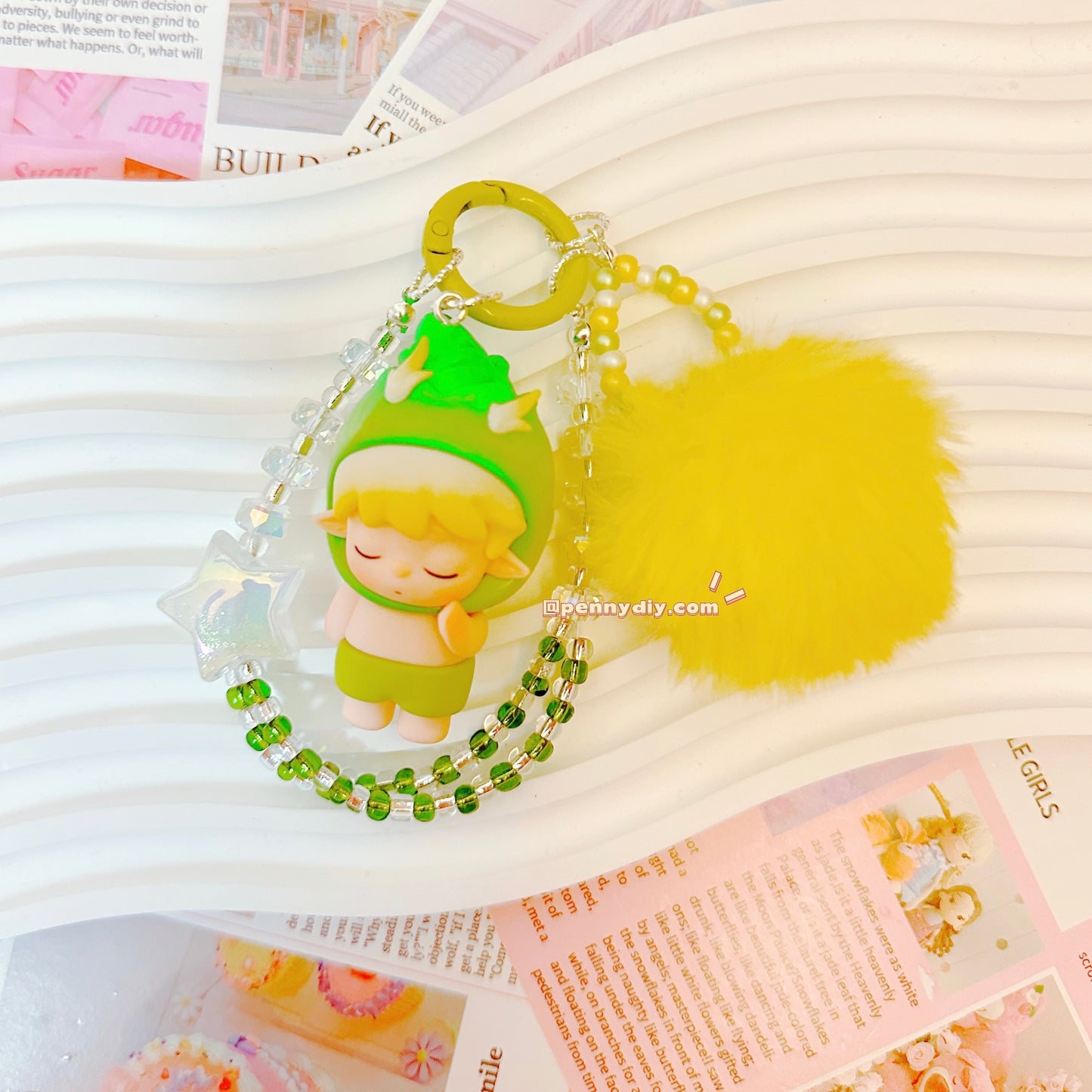 Cartoon phone, bag pendant