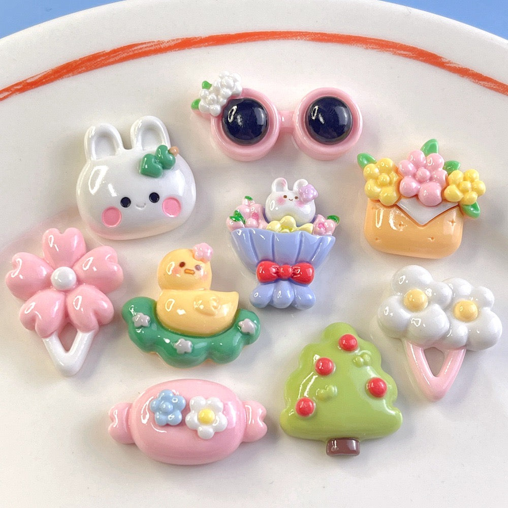 Cute resin cartoon charm