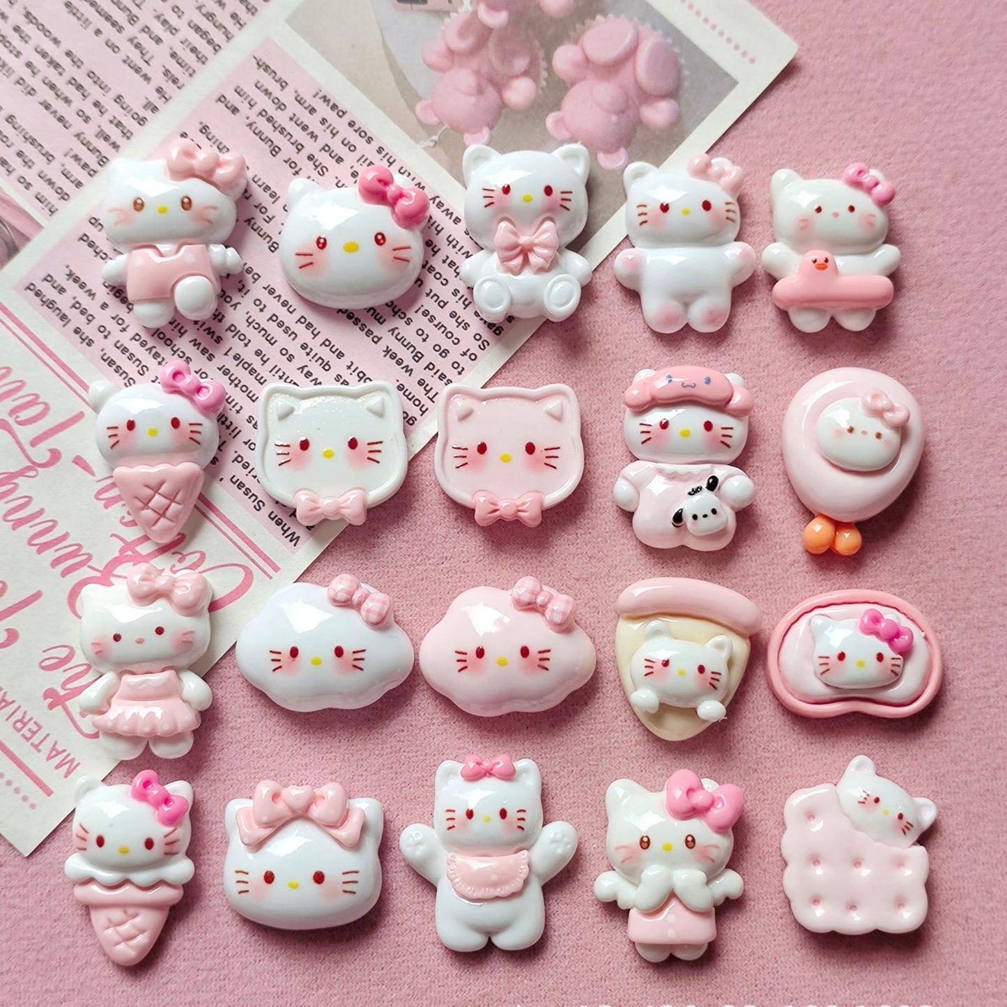 Kitty cute resin cartoon