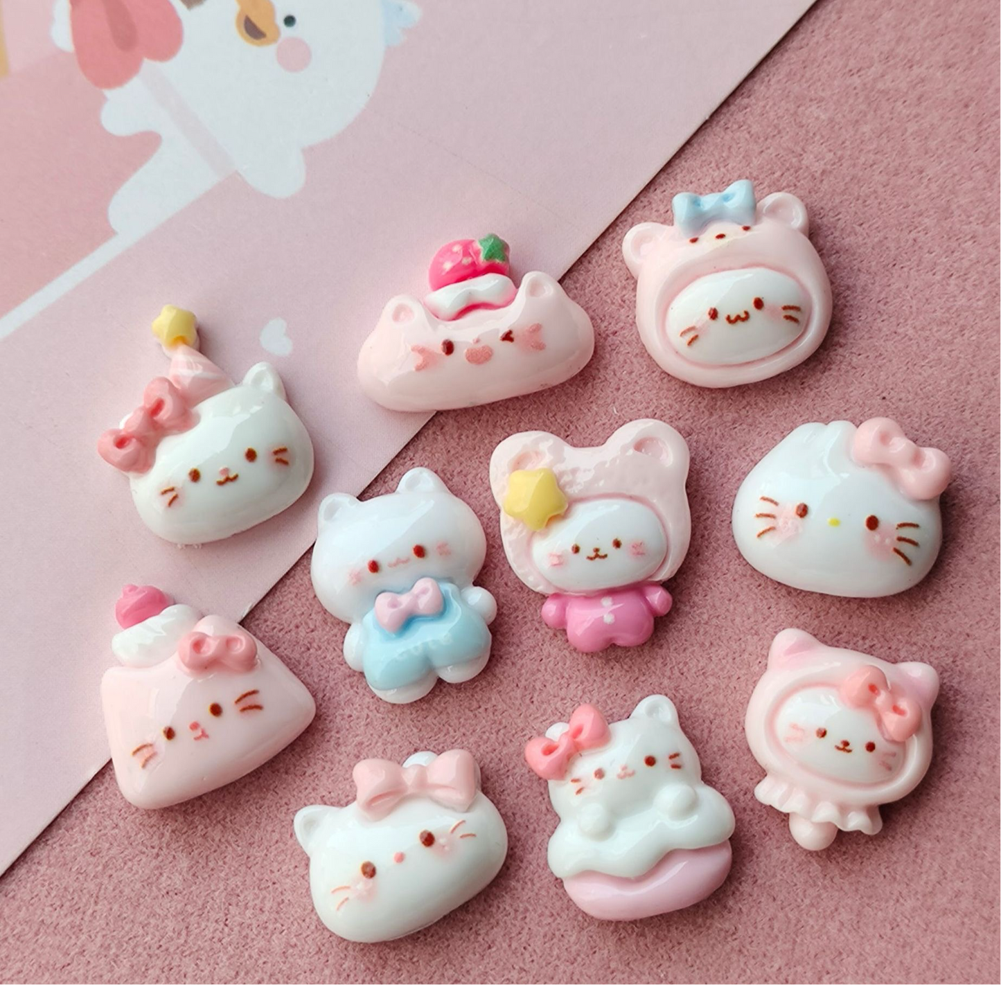 Kitty cute resin cartoon