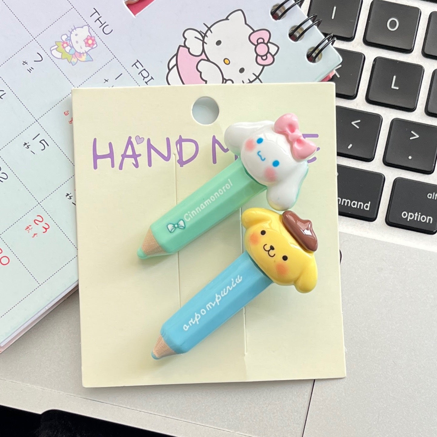 Resin cartoon crayon bobby pin