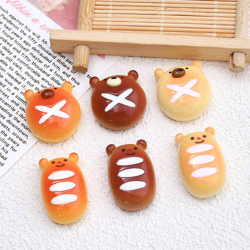 Bear bread resin cartoon