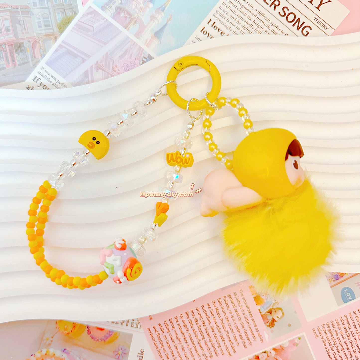 Cartoon phone, bag pendant