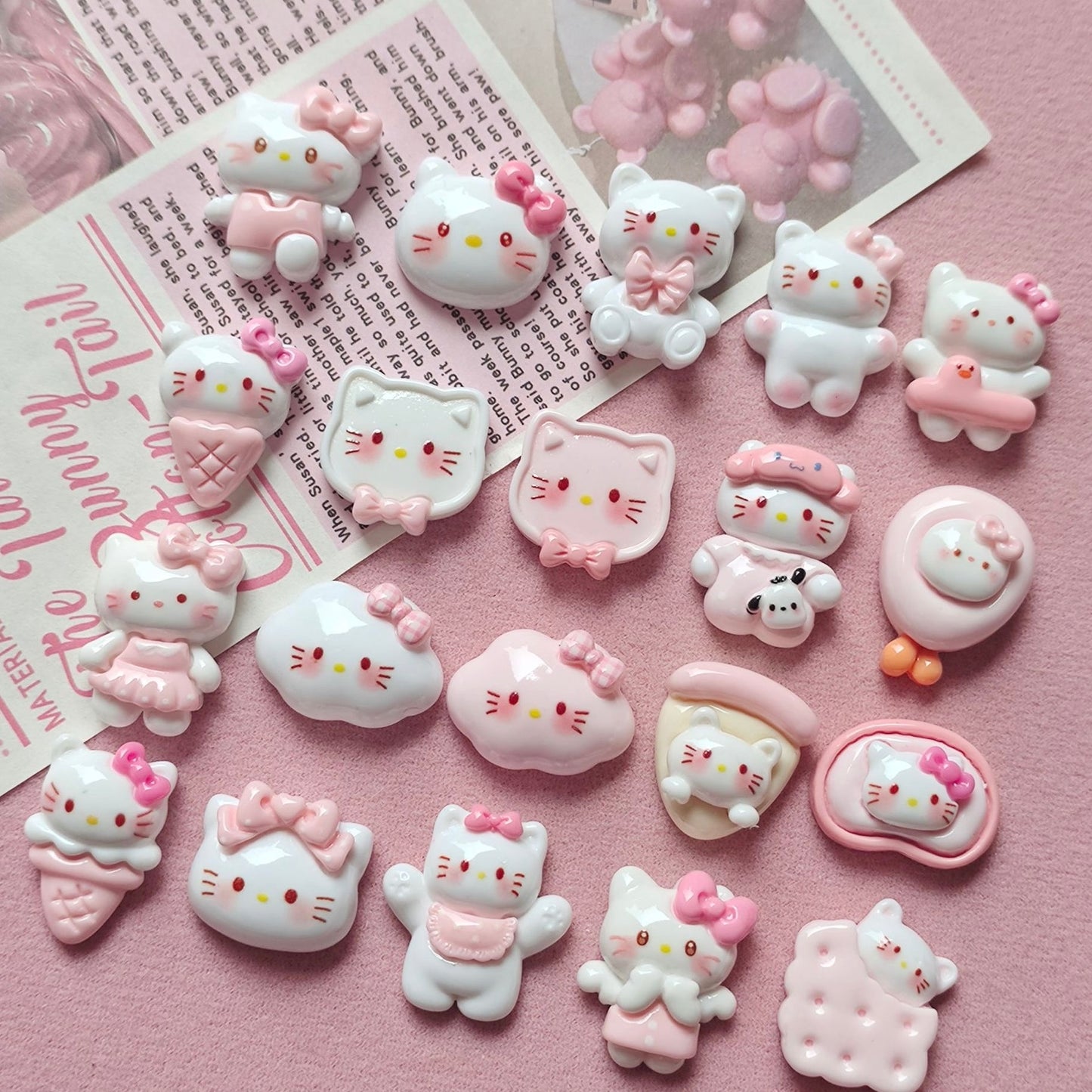 Kitty cute resin cartoon