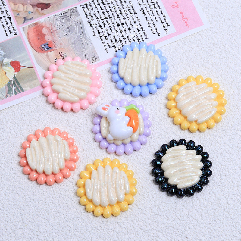 Colored round resin Diy hairpin accessories