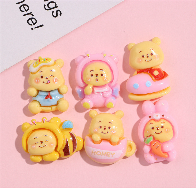 Pooh Bear Resin Cartoon Charm