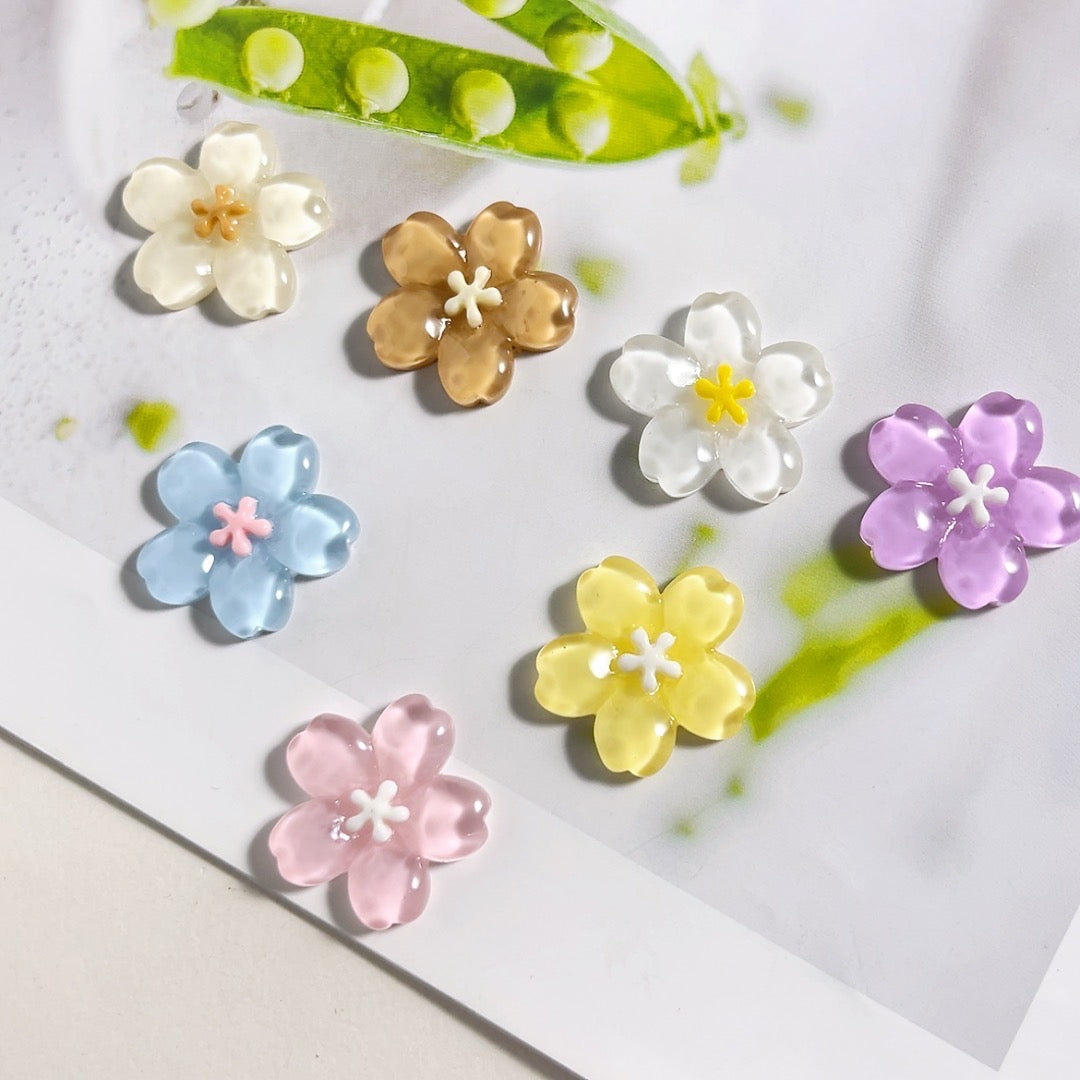 Flower resin accessories