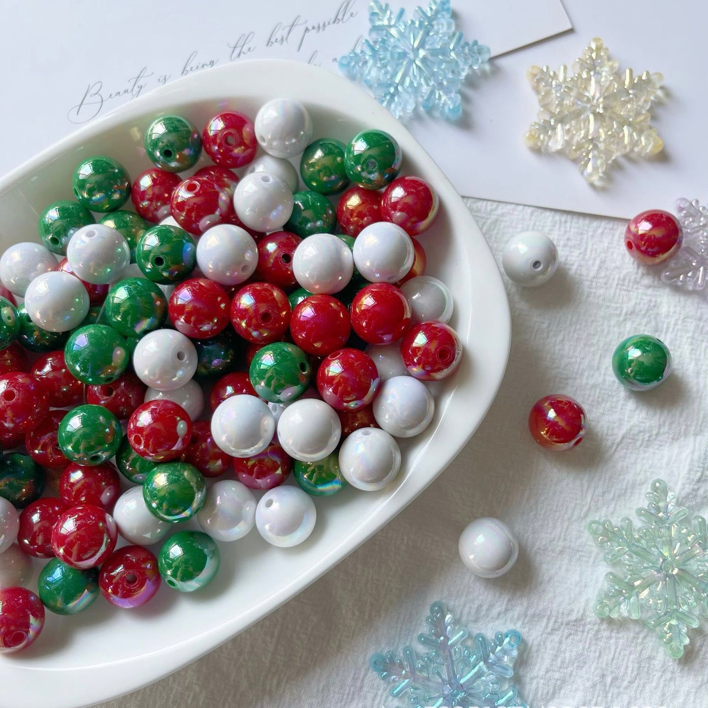 Christmas theme beading