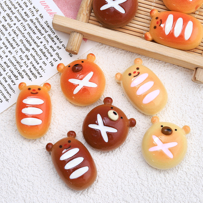 Bear bread resin cartoon