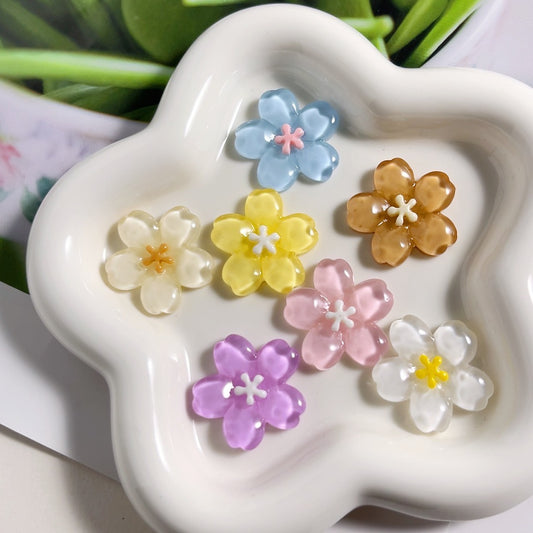 Flower resin accessories