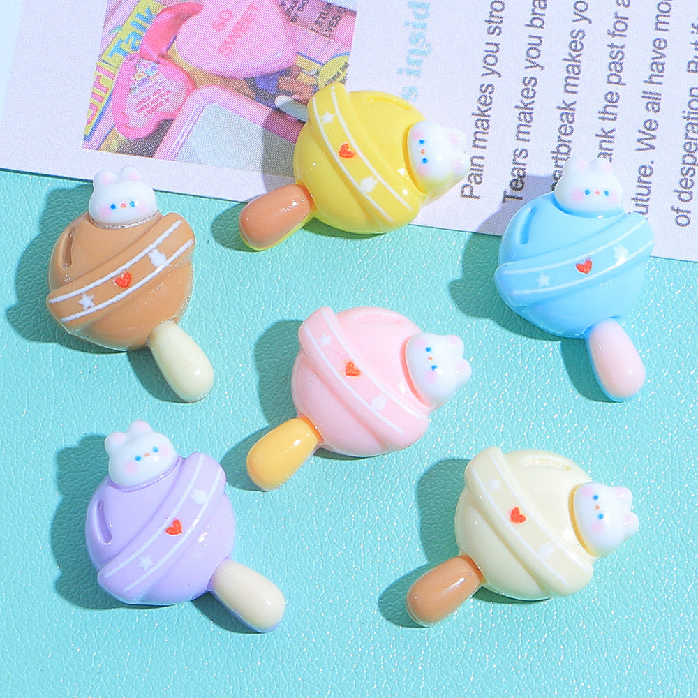 Resin cartoon lollipops