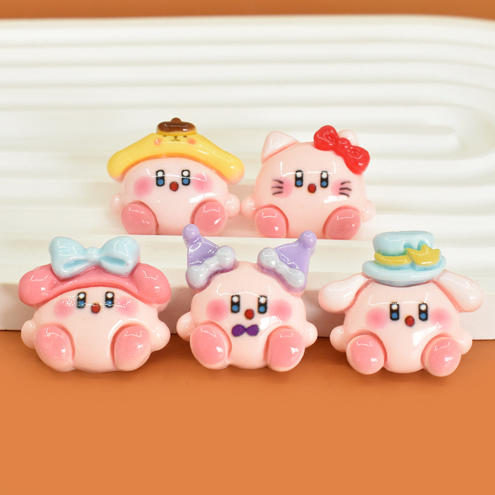 Kirby resin cartoon accessories