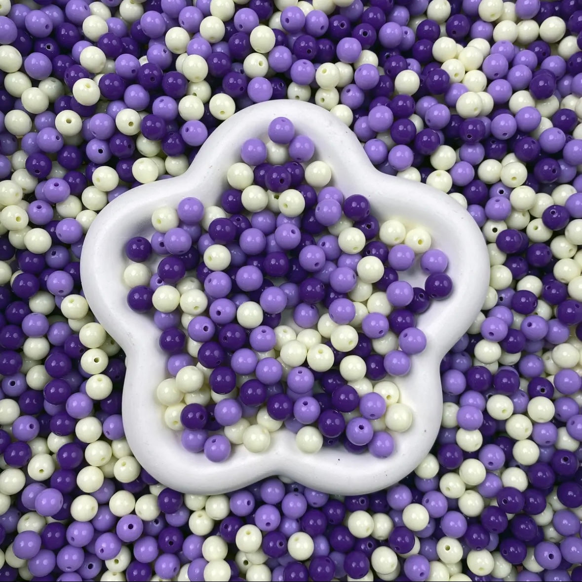 Purple grape-colored beads