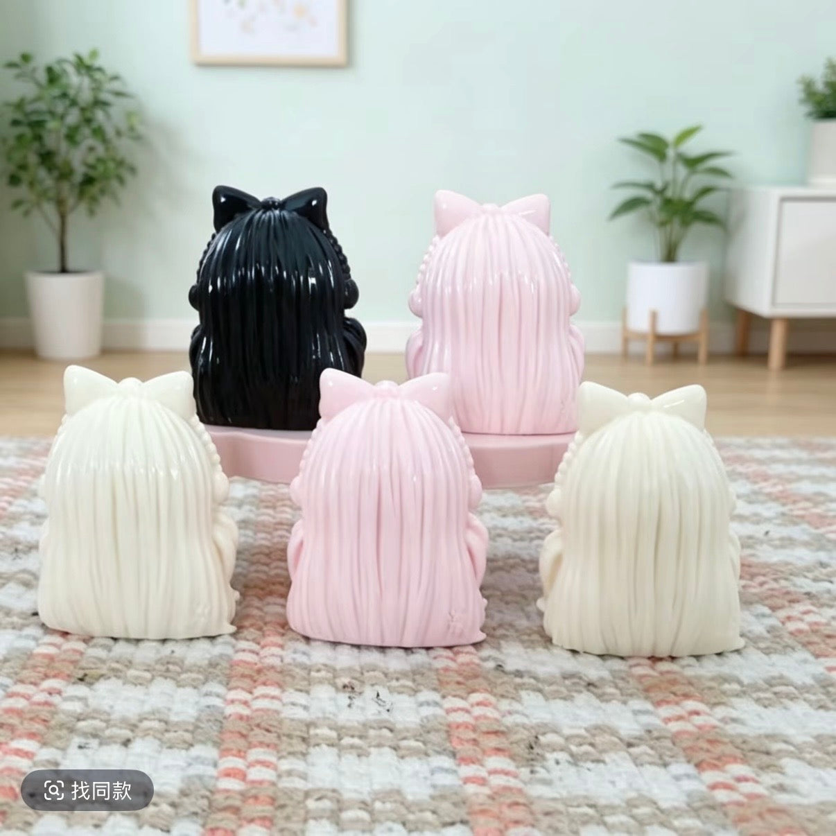3D Hugging Bunny Resin Accessories Decoration