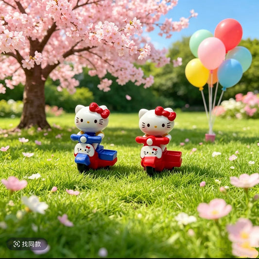 3D Split Resin K T Tricycle Electric Vehicle Mini Decoration Set