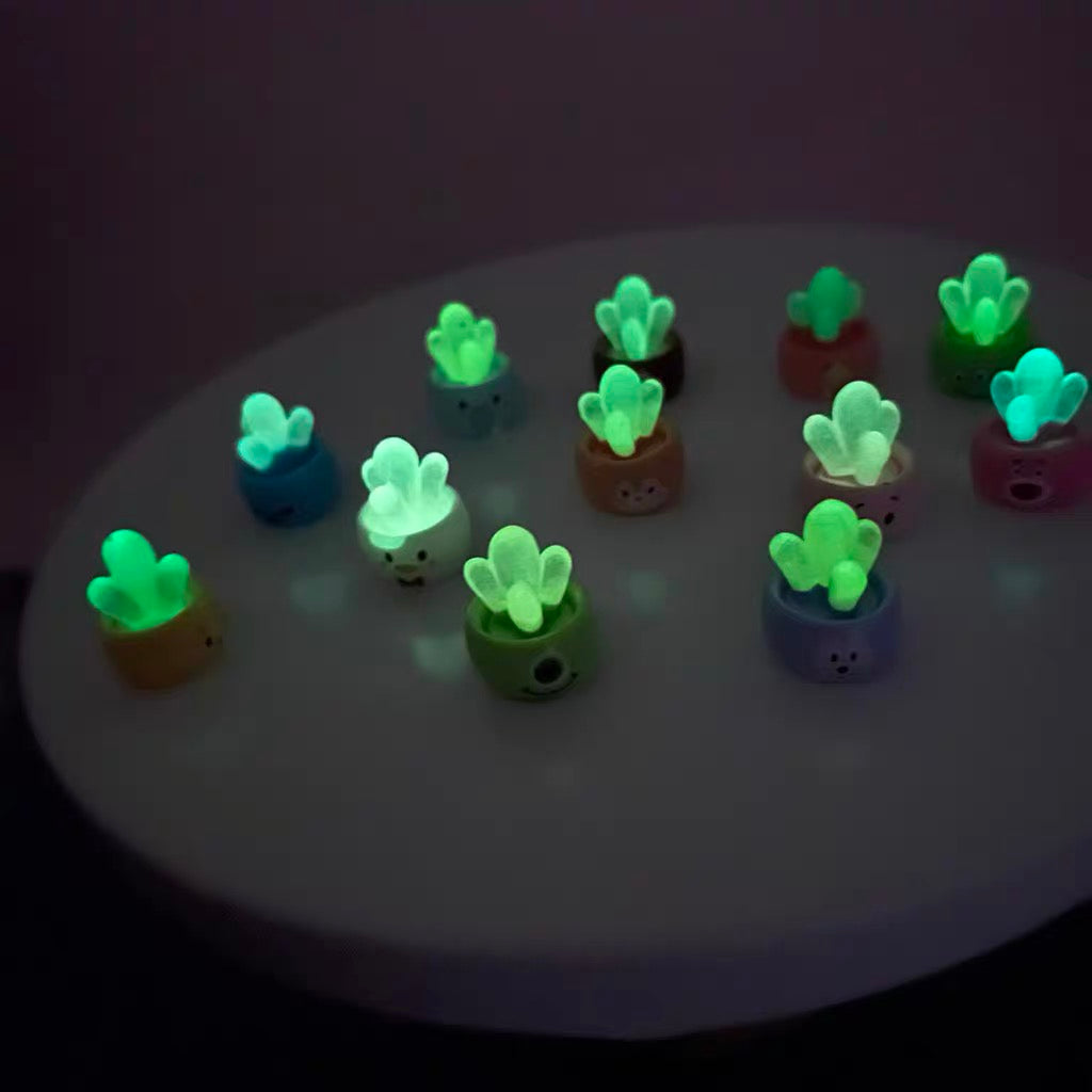 Glow-in-the-dark mini cactus