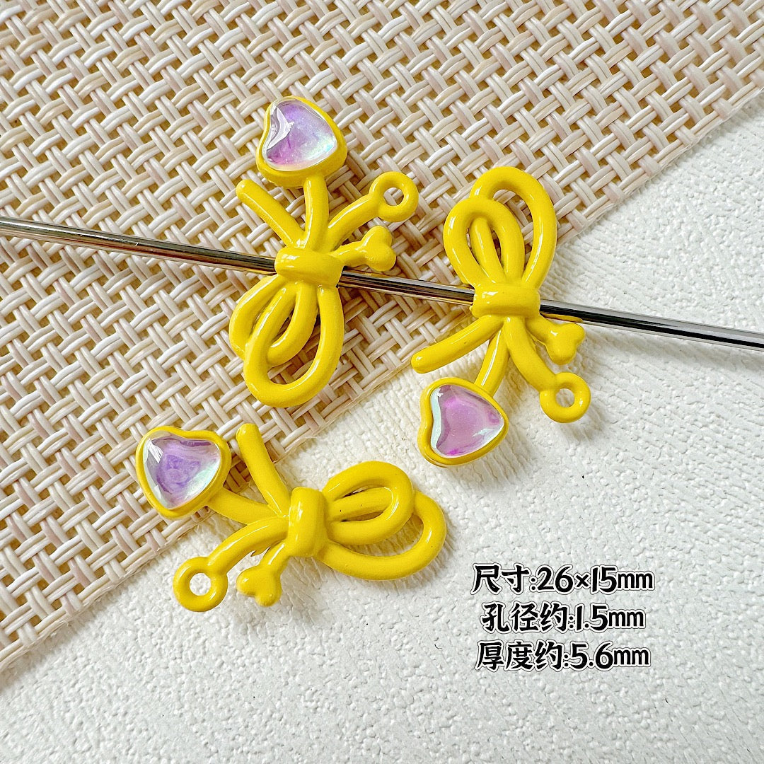 Alloy five-pointed star bow DIY accessories