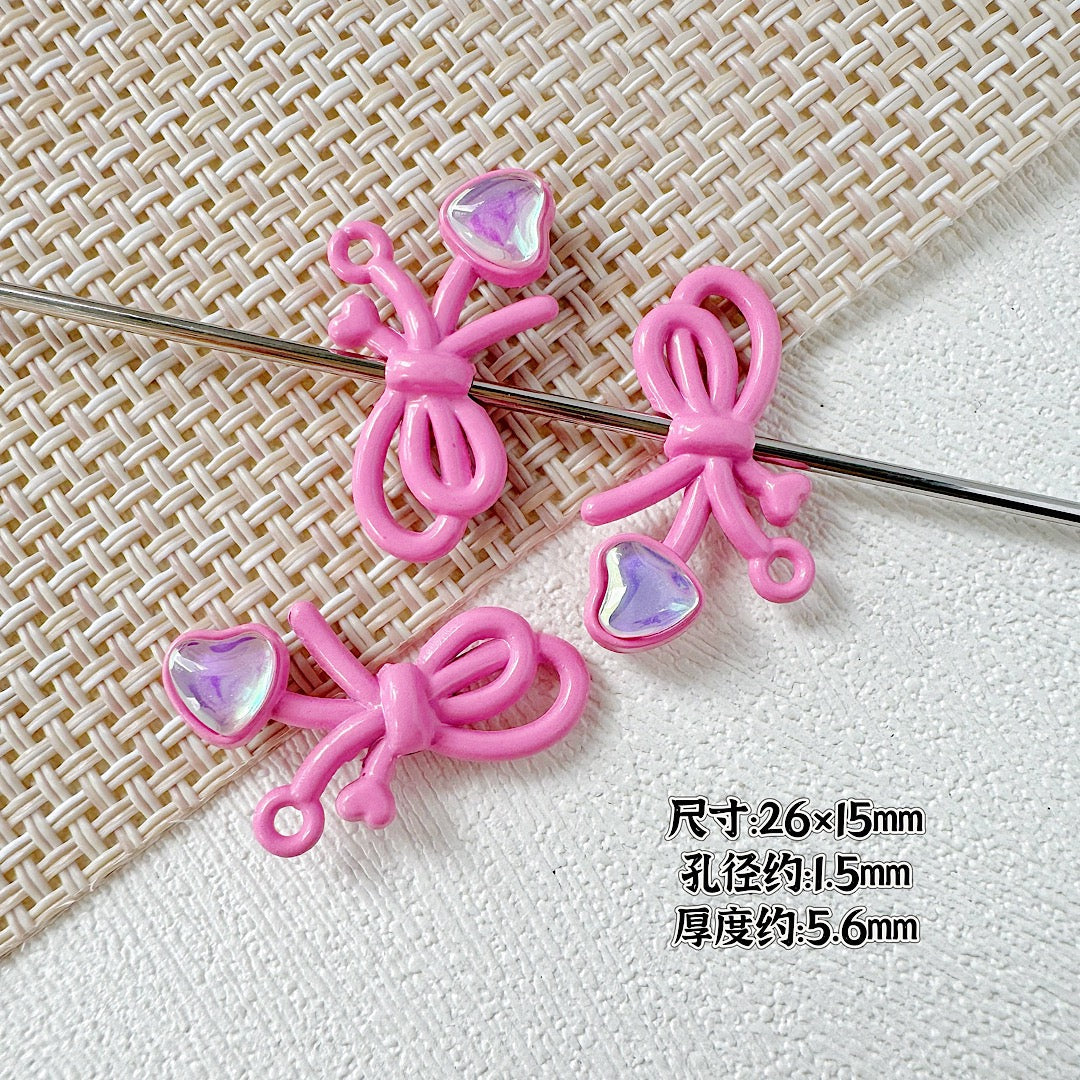 Alloy five-pointed star bow DIY accessories