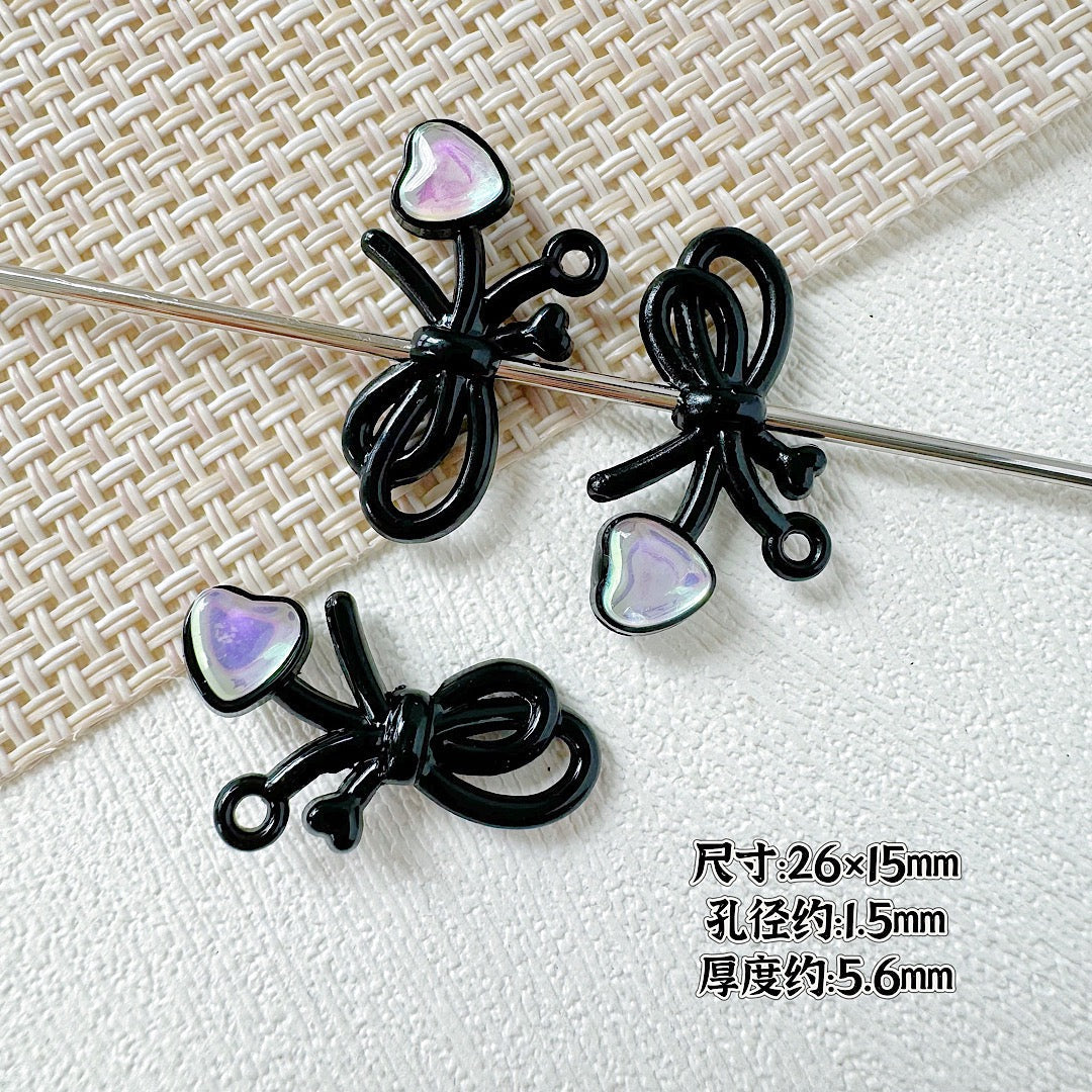 Alloy five-pointed star bow DIY accessories
