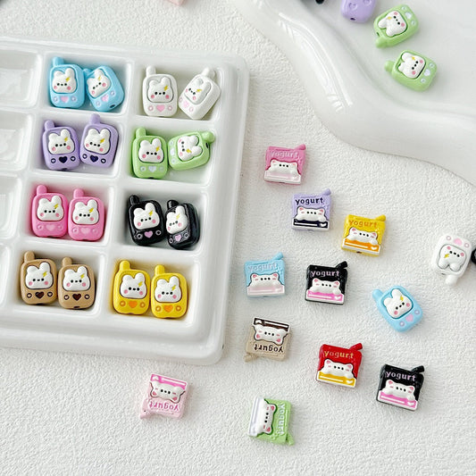 Cartoon mobile phone yogurt box alloy accessories