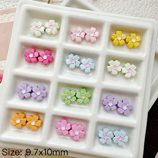 Various styles of alloy flowers