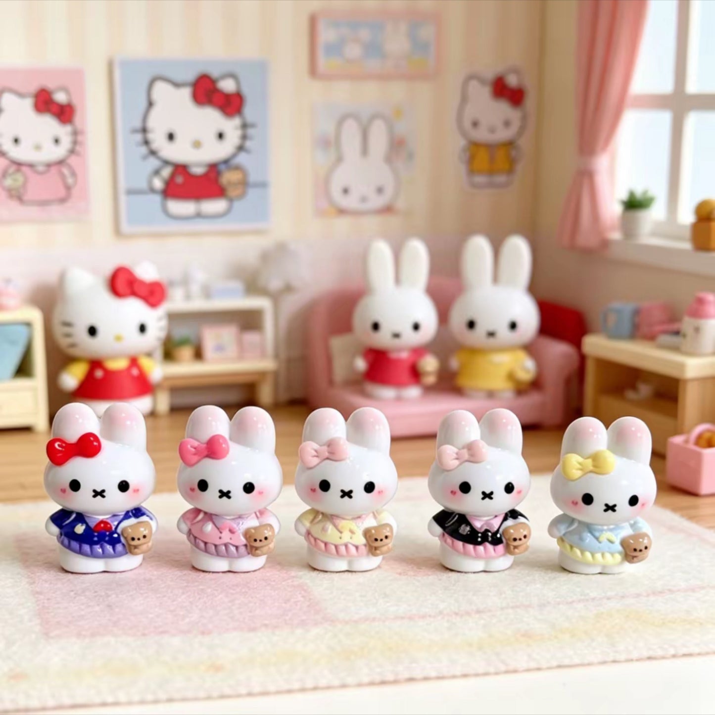 3D cartoon charm multi-style (rabbit modeling)