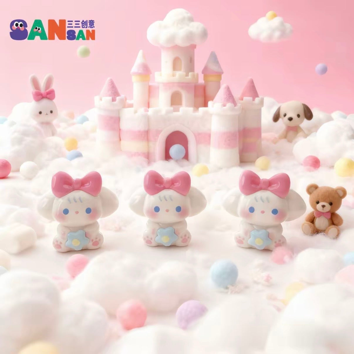3D cartoon charm multi-style (Dog)