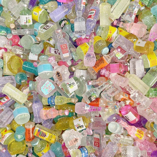 The charm of luminous mini bottle resin