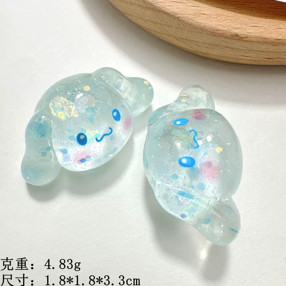 3D Cartoon Resin Charms Mini Ornaments for DIY Phone Case Keychain Dollhouse