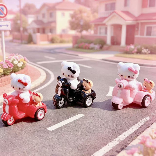3D Split Resin K T Tricycle Electric Vehicle Mini Decoration Set