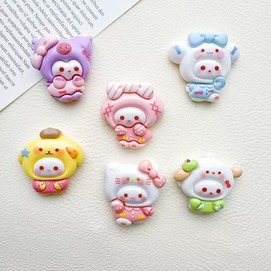 Cute resin cartoon charm