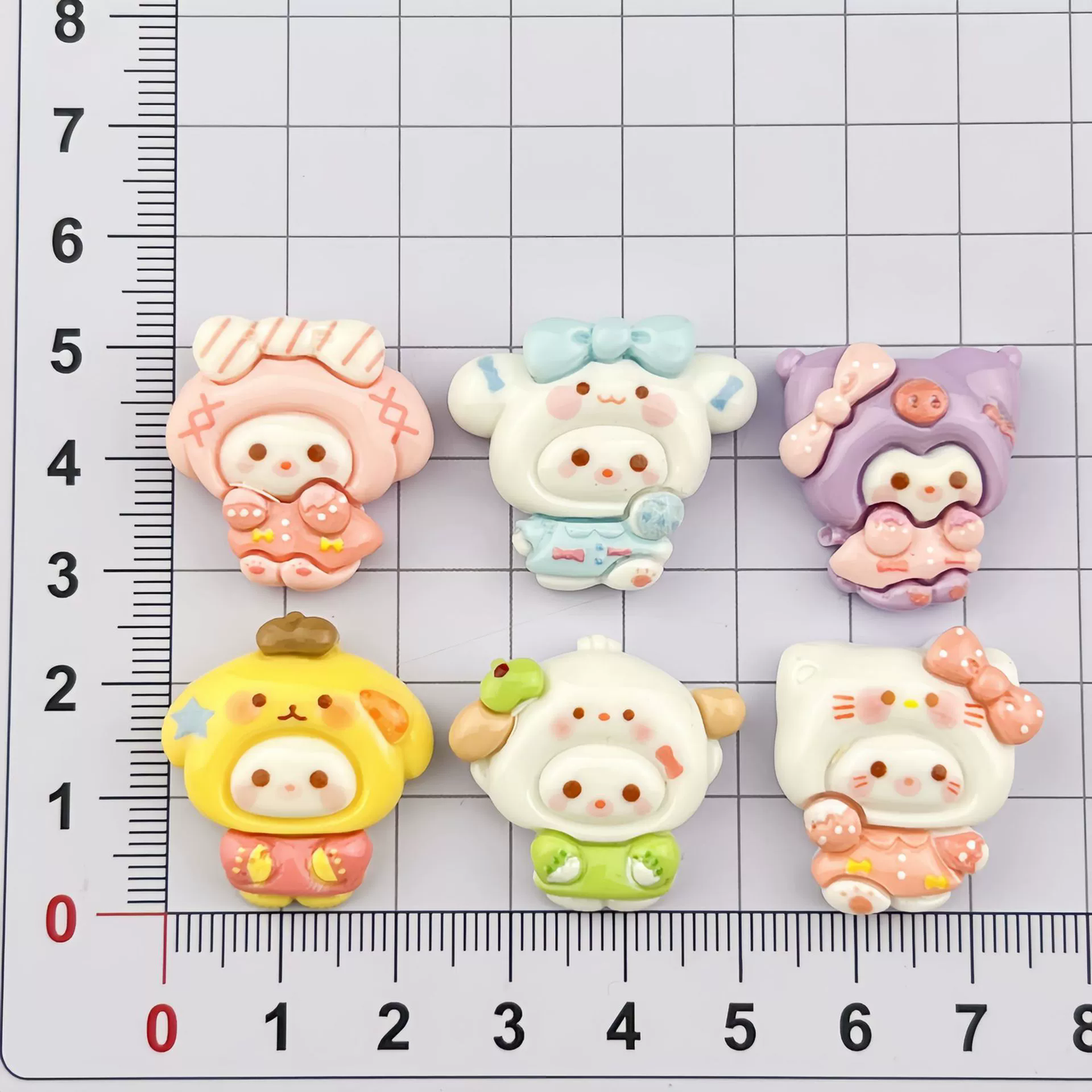 Cute resin cartoon charm