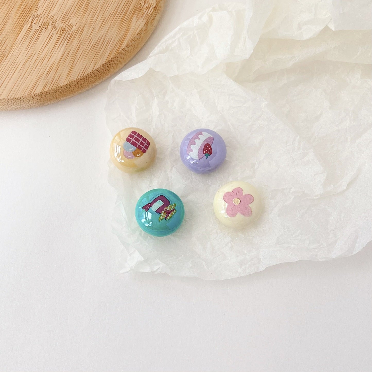 Cream Candy Beads