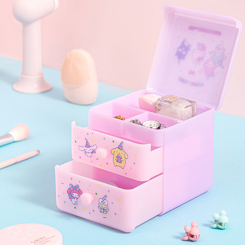 Sanrio Desktop Lift the Lid Drawer Storage Box